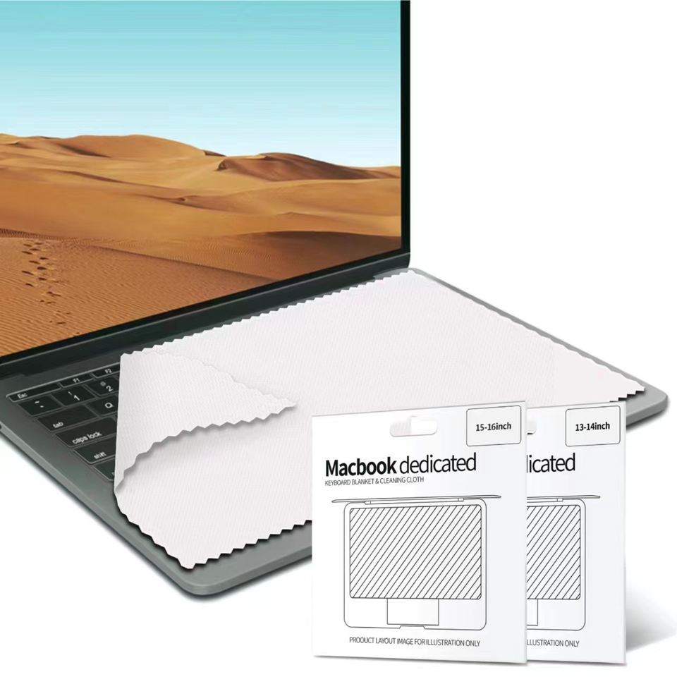 Microfiber laptop screen cleaning cloths